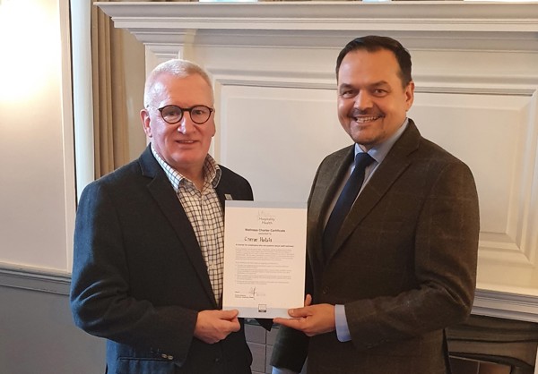 Crerar Group | Crerar Hotels Receives Wellbeing Charter Certificate From Hospitality Health ?? Crerar Group