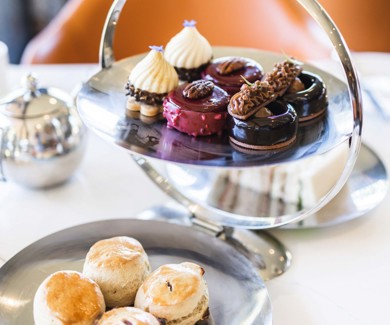 Fonab Castle | Close up of cakes and scones at afternoon tea in Fonab Castle Hotel Perthshire ?? Fonab Castle