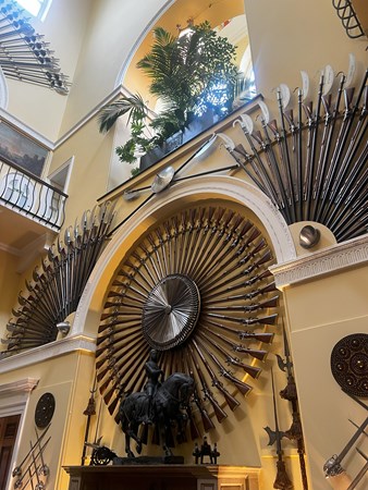 Inside Inveraray Castle - Weapons Wall