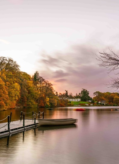 Fonab Castle | Boat and jetty on River Tummel in Pitlochry near Fonab Castle Luxury Hotel ?? Fonab Castle