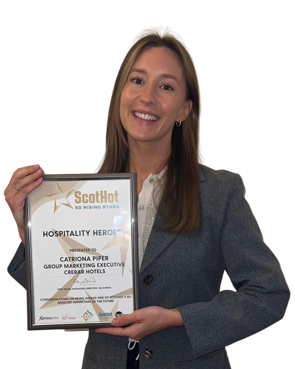 Crerar Group | Crerar Hotels’ Catriona is ScotHot on the Heels of Success after Hospitality Hero Award ?? Crerar Group