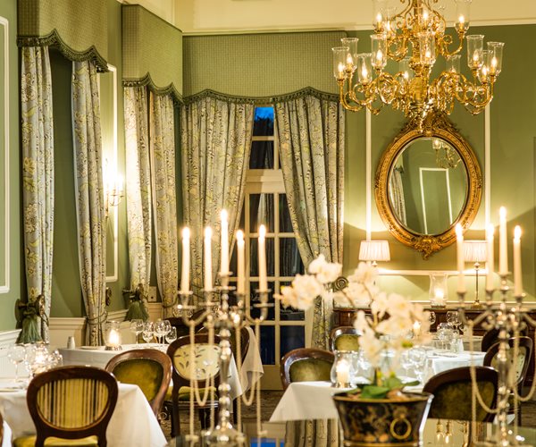 The Green Lady Dining Room at Thainstone House