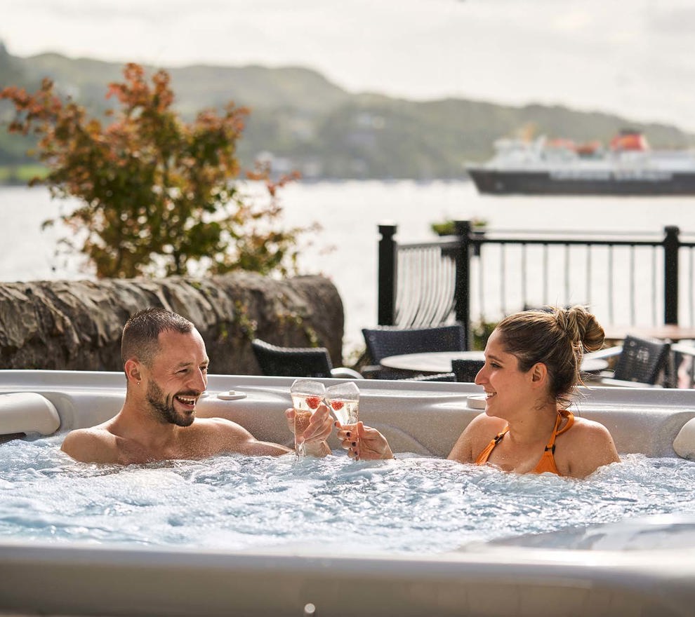 Oban Bay | Oban Bay Hotel Thermal Experience Hot Tub With Champagne